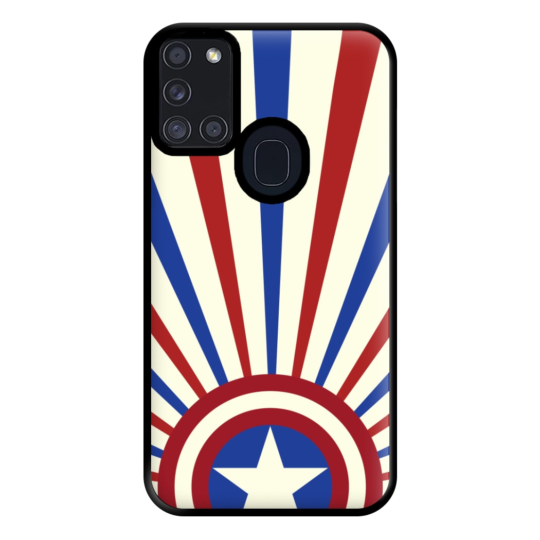 Shield And Stripes Phone Case for Galaxy A21s