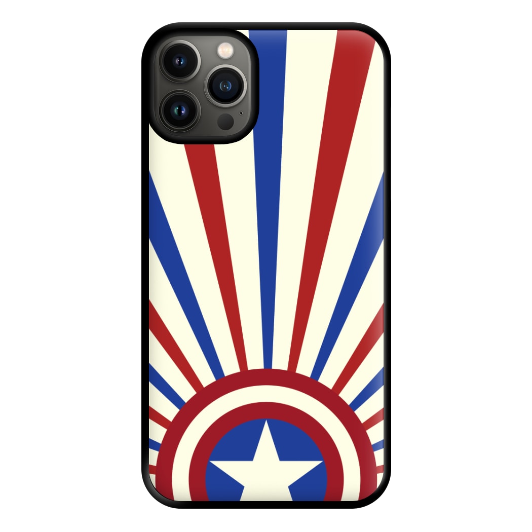 Shield And Stripes Phone Case for iPhone 13