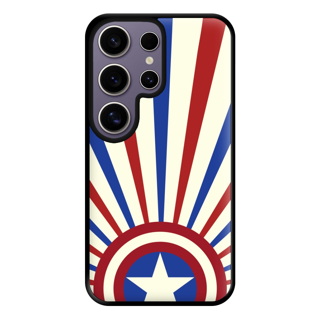 Shield And Stripes Phone Case for Galaxy S25 Ultra