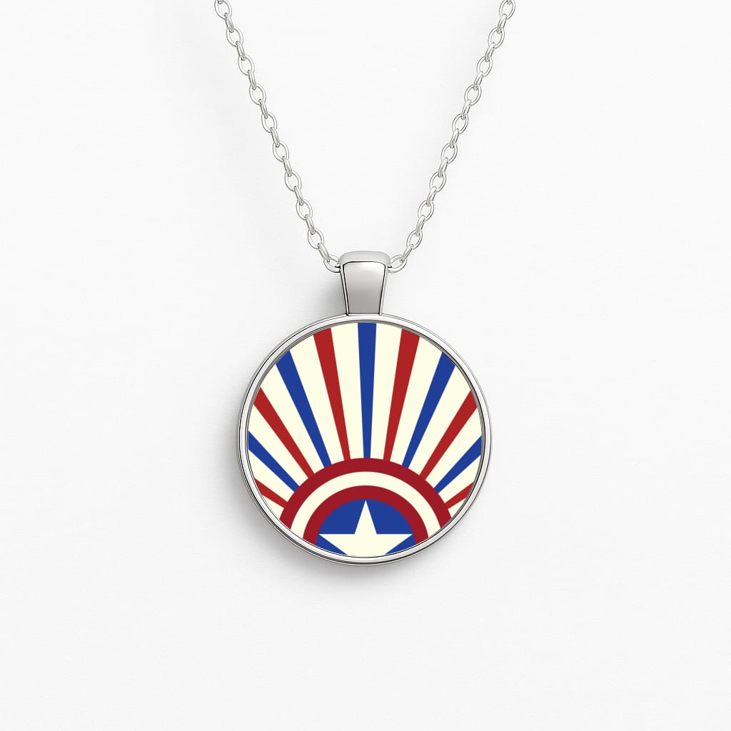 Shield And Stripes Necklace