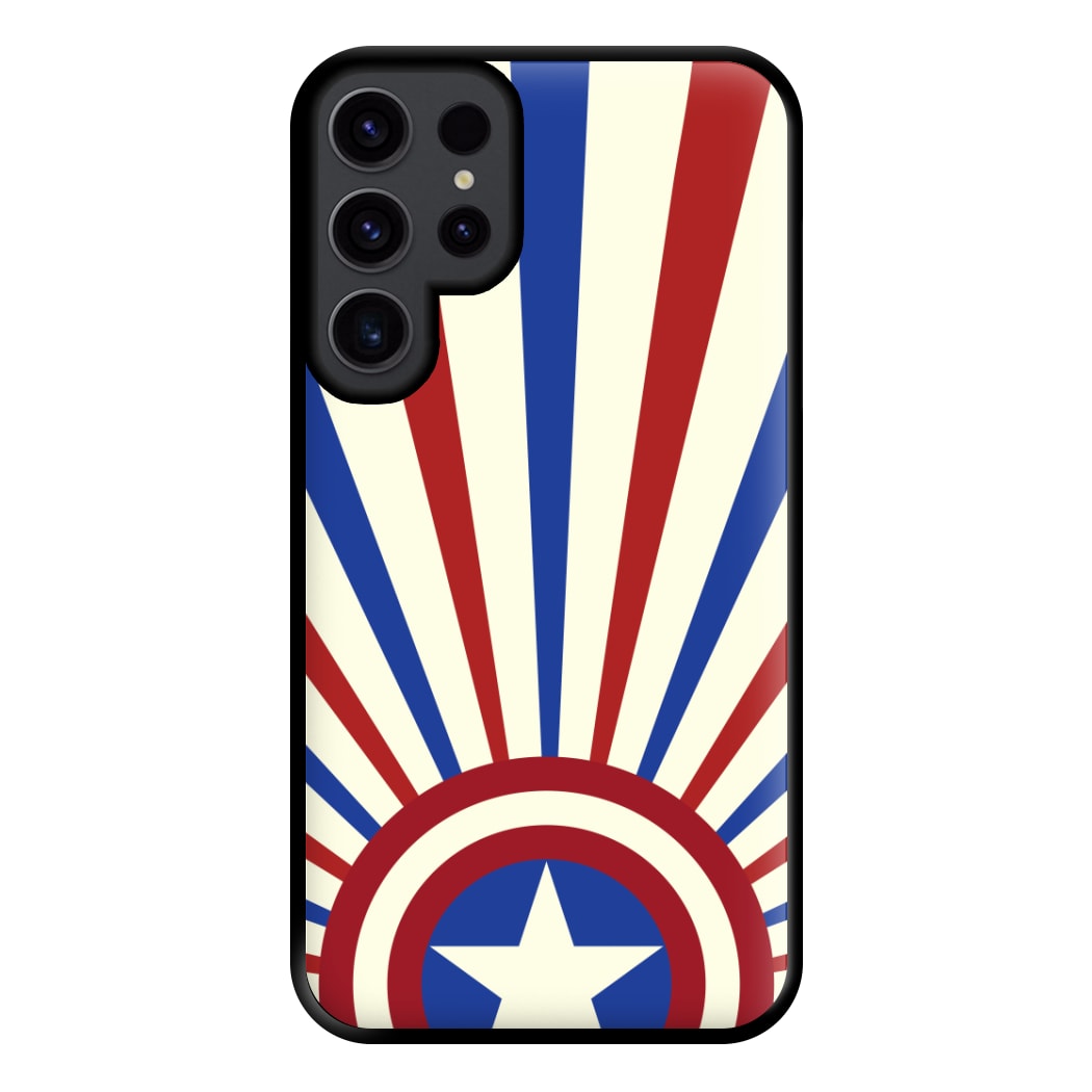 Shield And Stripes Phone Case for Galaxy S23 Ultra