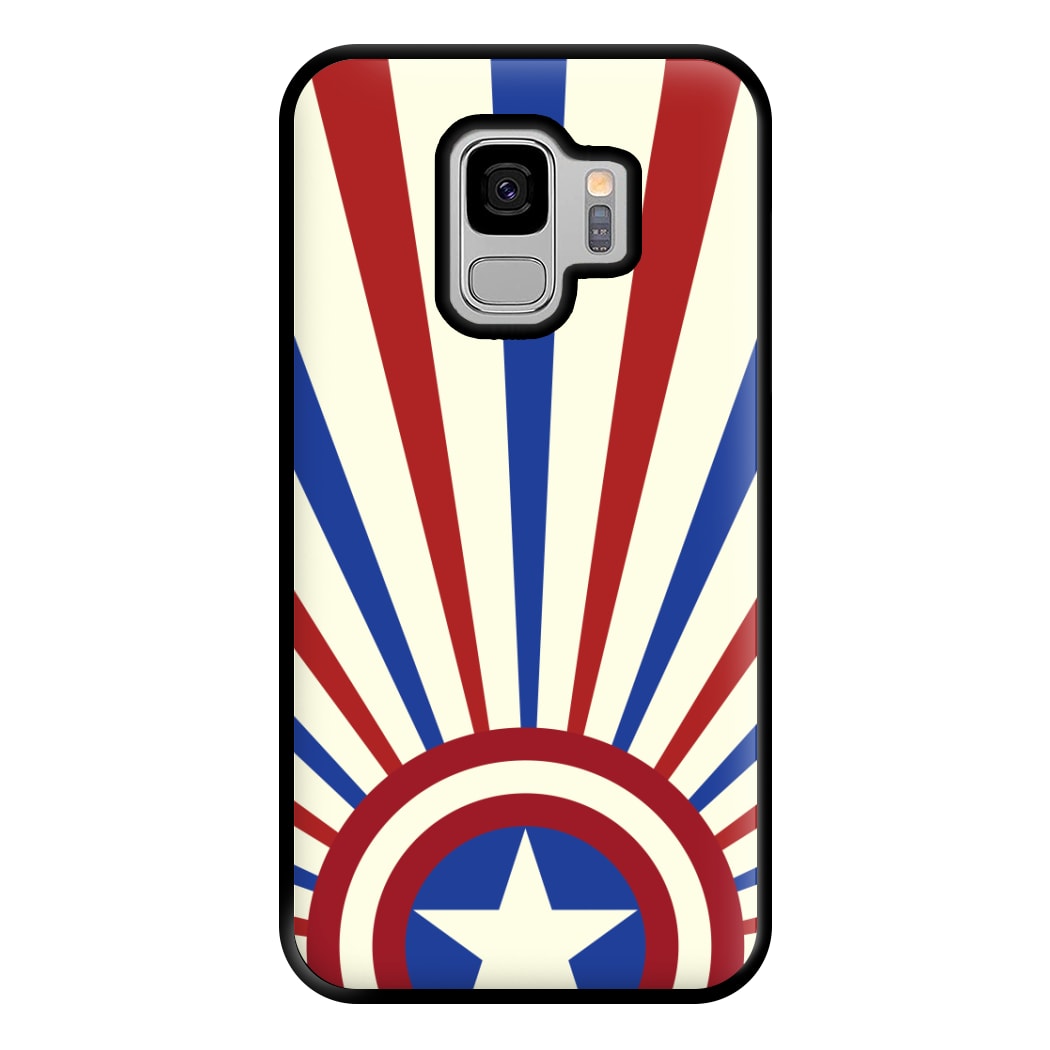 Shield And Stripes Phone Case for Galaxy S9 Plus