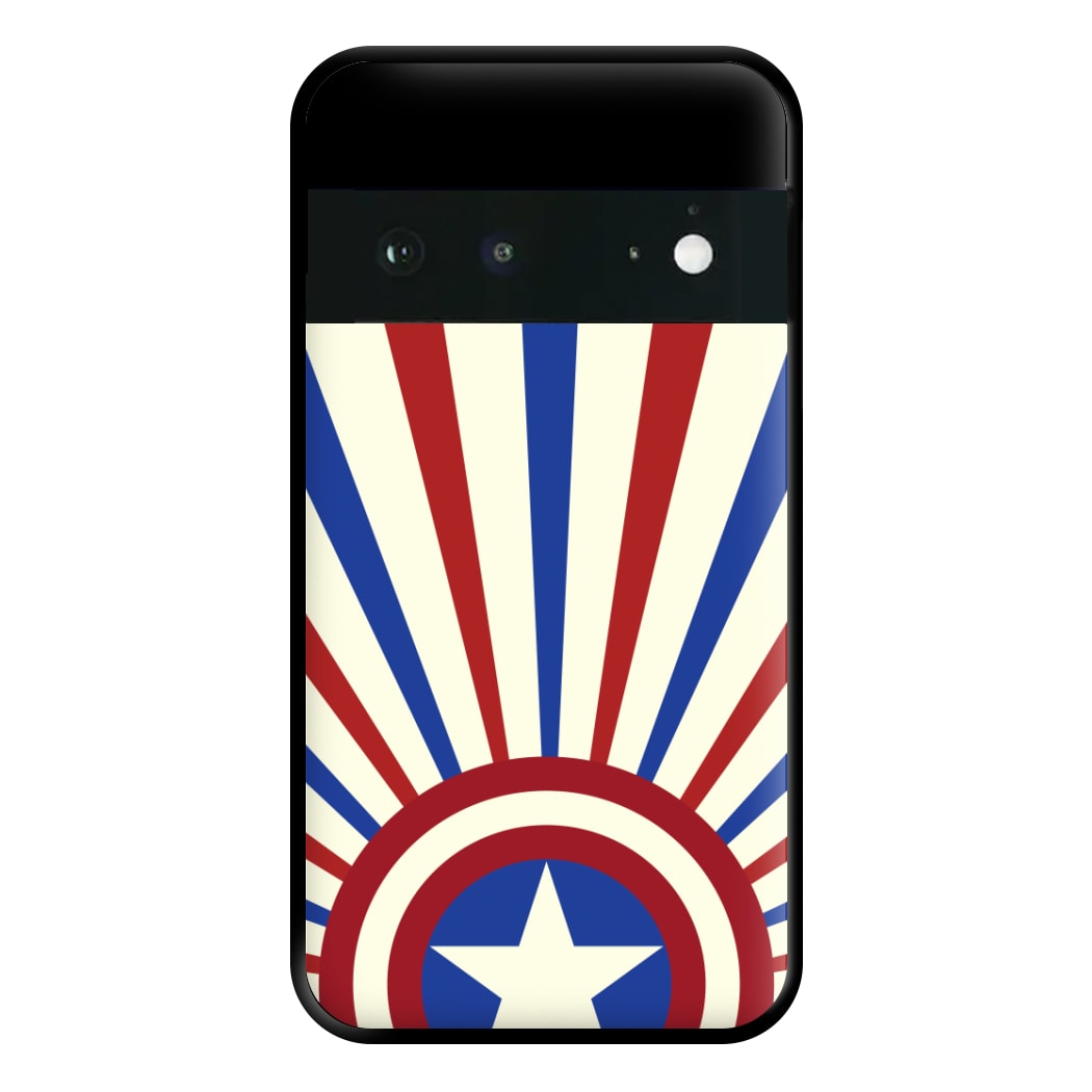 Shield And Stripes Phone Case for Google Pixel 6a