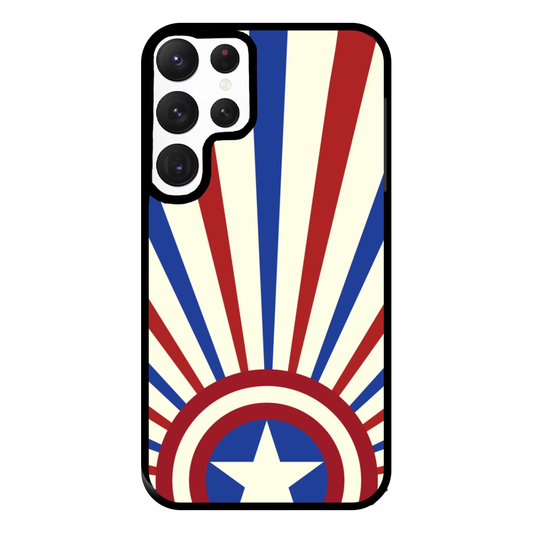 Shield And Stripes Phone Case for Galaxy S22 Ultra