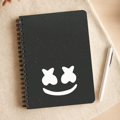 Black And White Helmet In Space  Notepad
