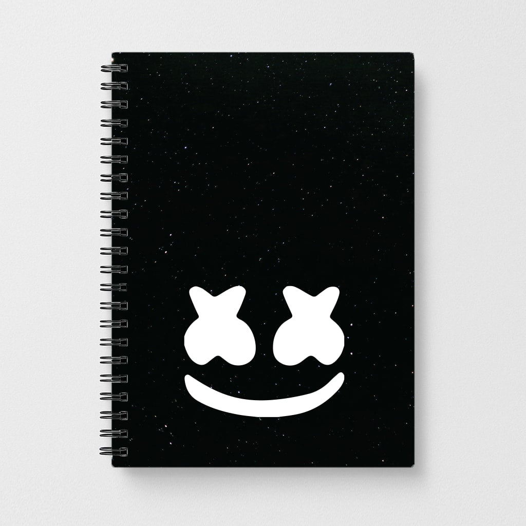 Black And White Helmet In Space  Notebook