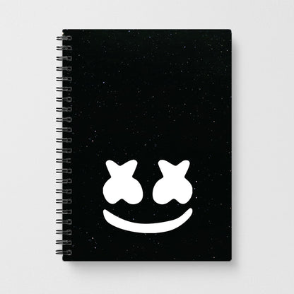 Black And White Helmet In Space  Notebook