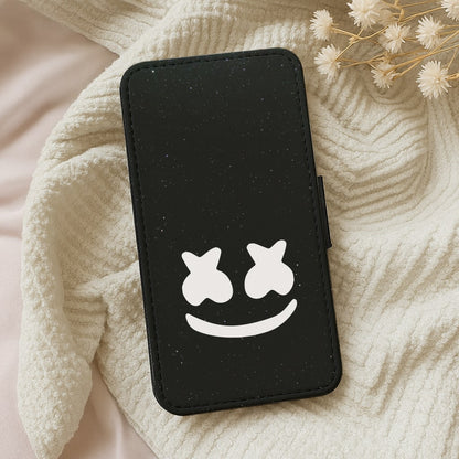 Black And White Helmet In Space  Wallet Phone Case