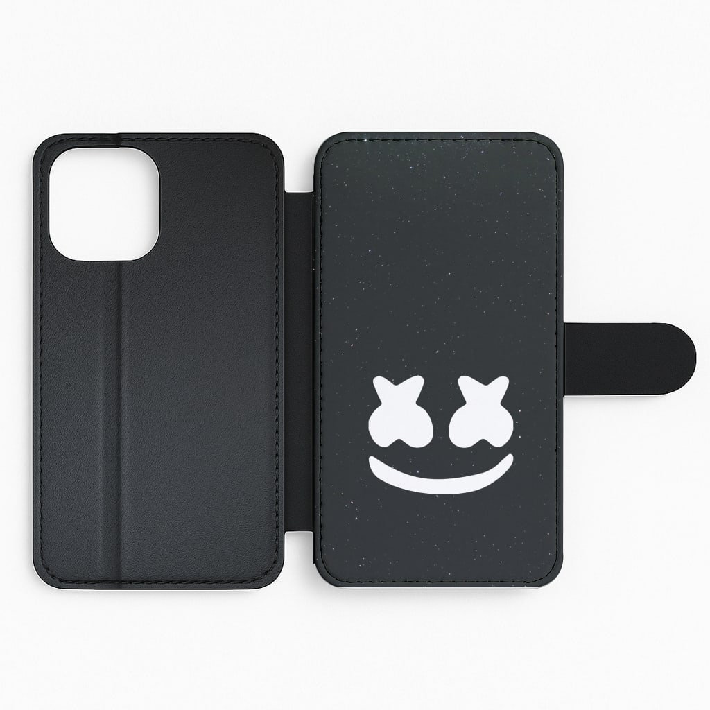 Black And White Helmet In Space  Flip Phone Case