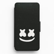Black And White Helmet In Space Flip / Wallet Phone Case 1