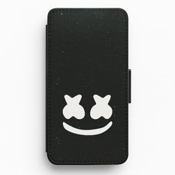 Black And White Helmet In Space  Flip / Wallet Phone Case