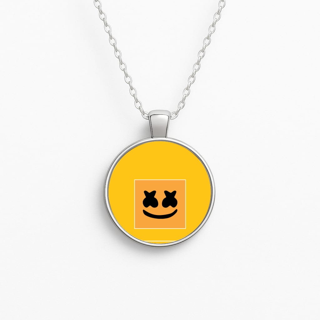 Helmet DJ Album Cover Necklace