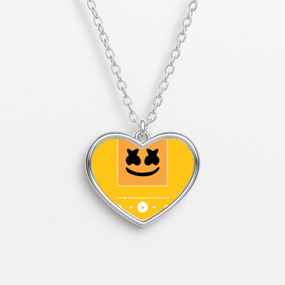 Helmet DJ Album Cover Necklace