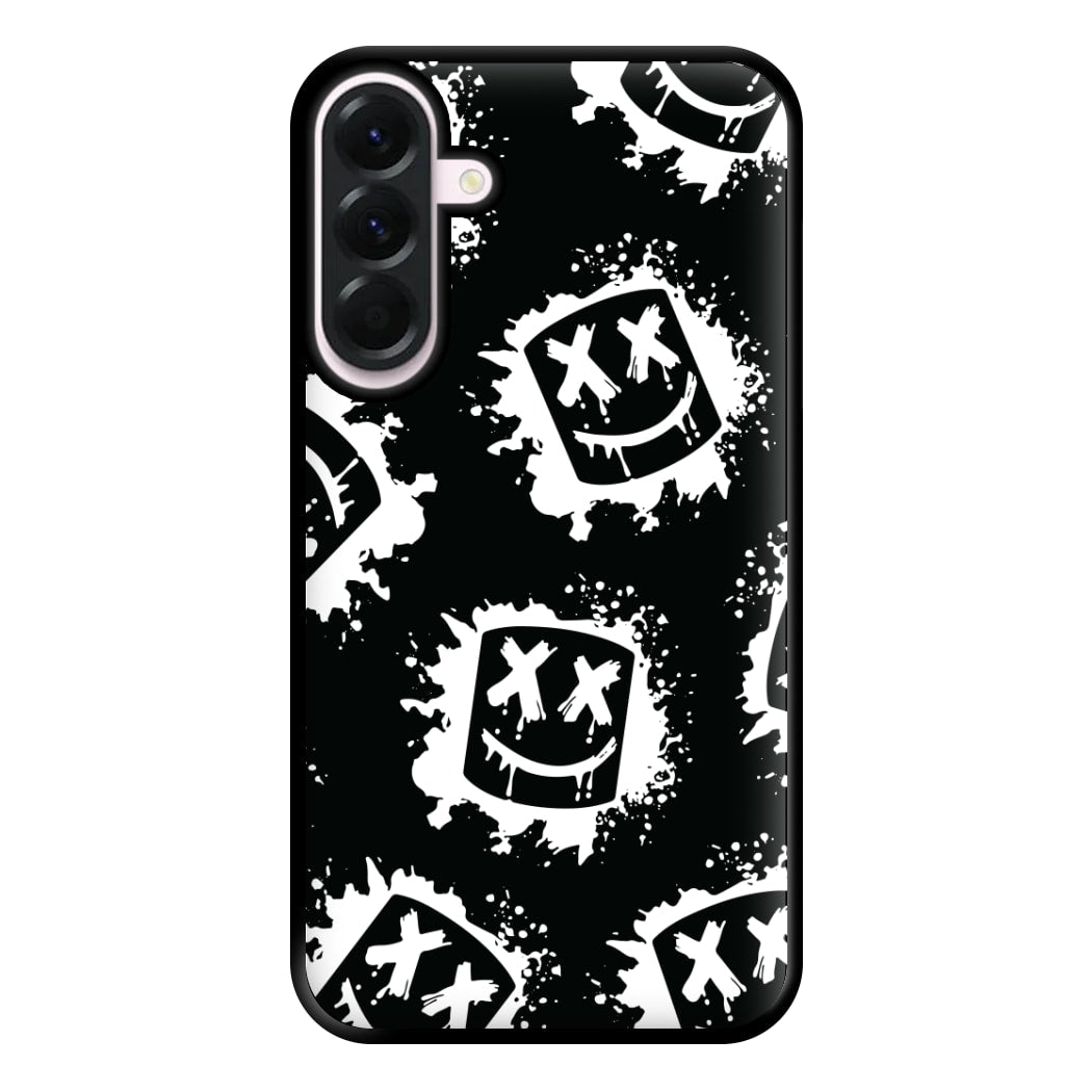 Black And White Helmet DJ Pattern Phone Case for Galaxy A36