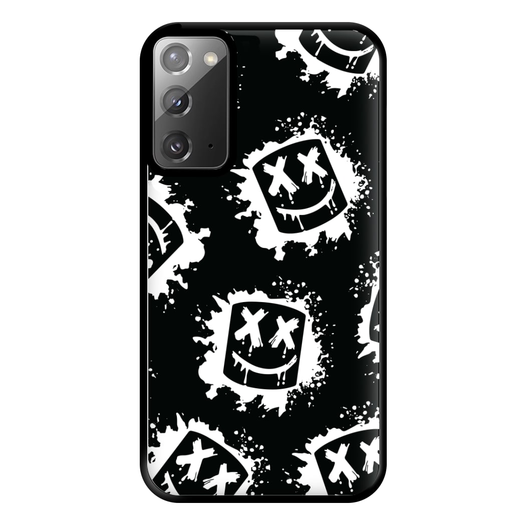 Black And White Helmet DJ Pattern Phone Case for Galaxy Note 20 Ultra