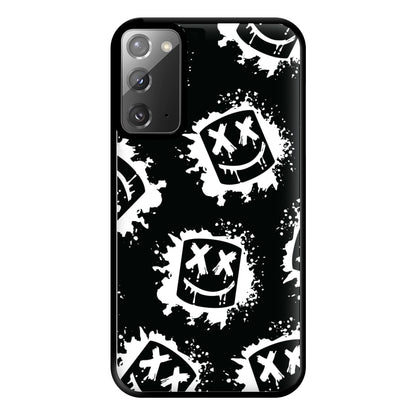 Black And White Helmet DJ Pattern Phone Case for Galaxy Note 20 Ultra
