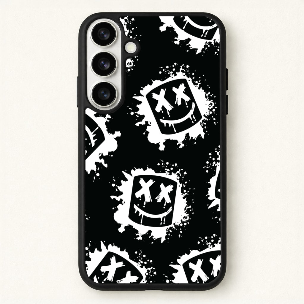 Black And White Helmet DJ Pattern Phone Case for Galaxy S26 Plus