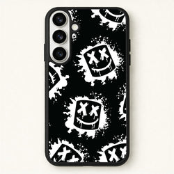 Black And White Helmet DJ Pattern Phone Case for Galaxy S26 Plus