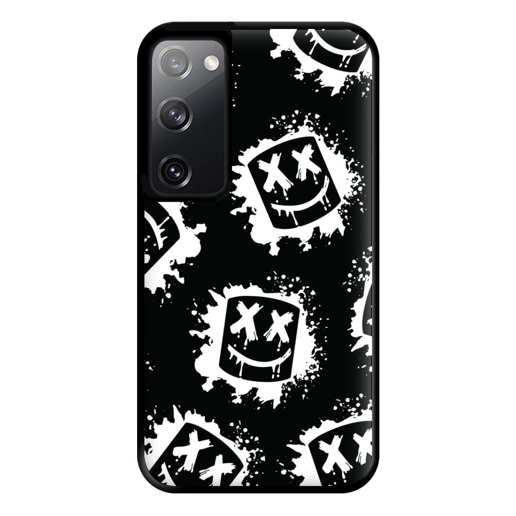 Black And White Helmet DJ Pattern Phone Case for Galaxy S20