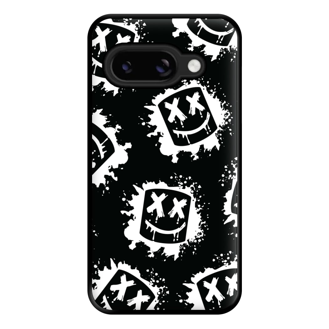 Black And White Helmet DJ Pattern Phone Case for Google Pixel 8a