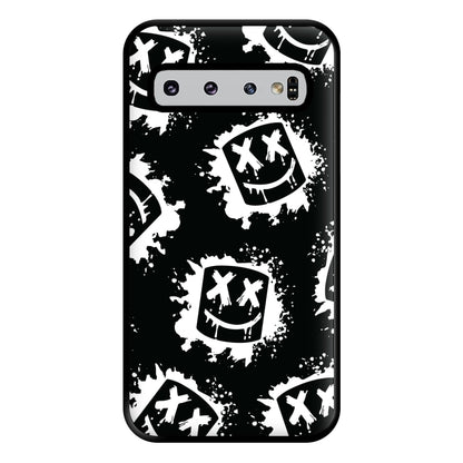 Black And White Helmet DJ Pattern Phone Case for Galaxy S10 Plus