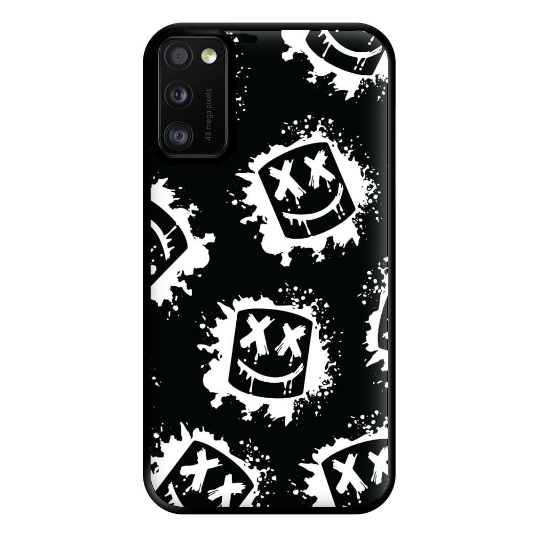 Black And White Helmet DJ Pattern Phone Case for Galaxy A41