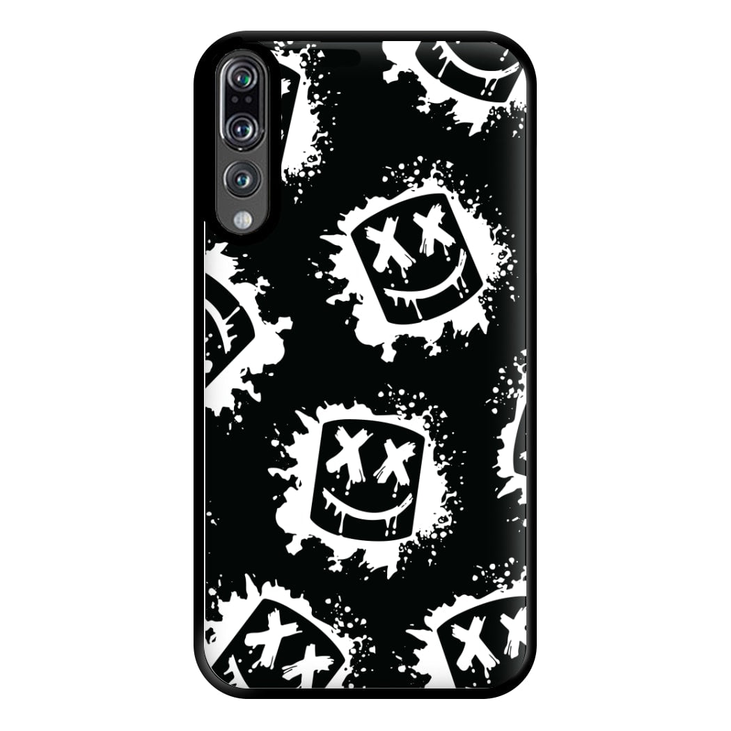 Black And White Helmet DJ Pattern Phone Case for Huawei P20 Pro