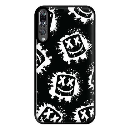 Black And White Helmet DJ Pattern Phone Case for Huawei P20 Pro