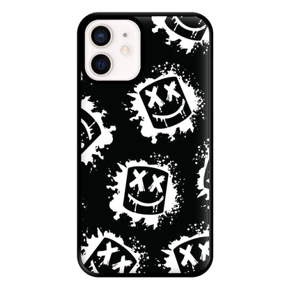 Black And White Helmet DJ Pattern Phone Case for iPhone 12 Mini