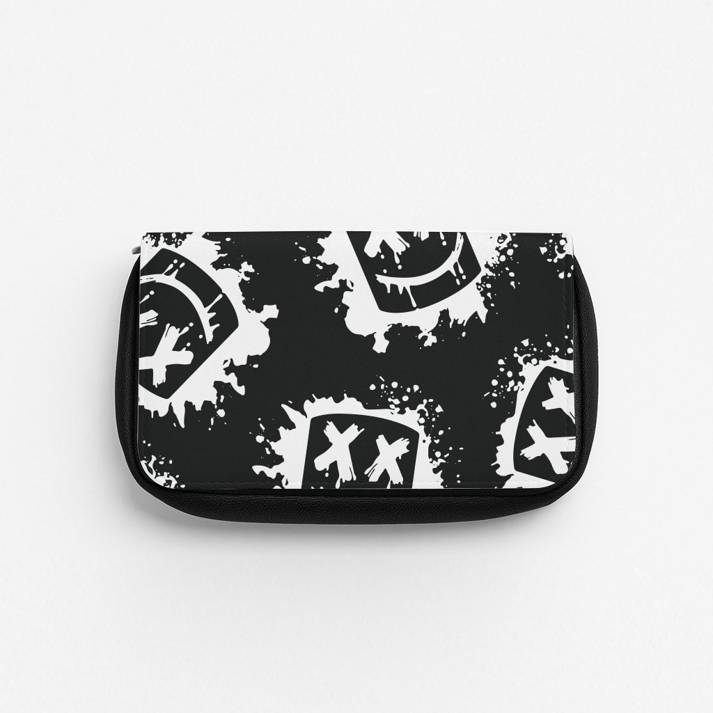 Black And White Helmet DJ Pattern Pencil Case