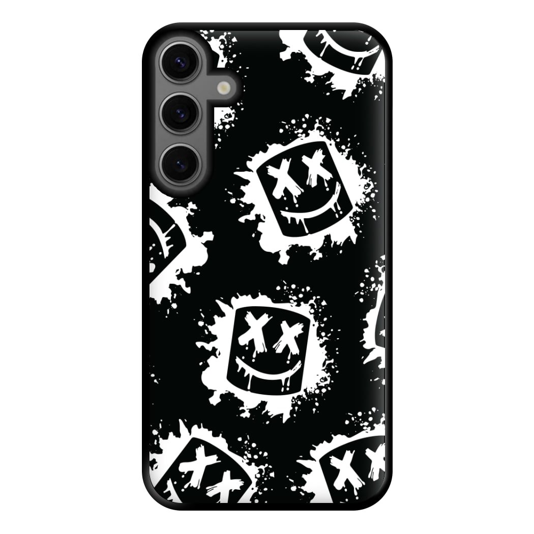 Black And White Helmet DJ Pattern Phone Case for Galaxy S23FE