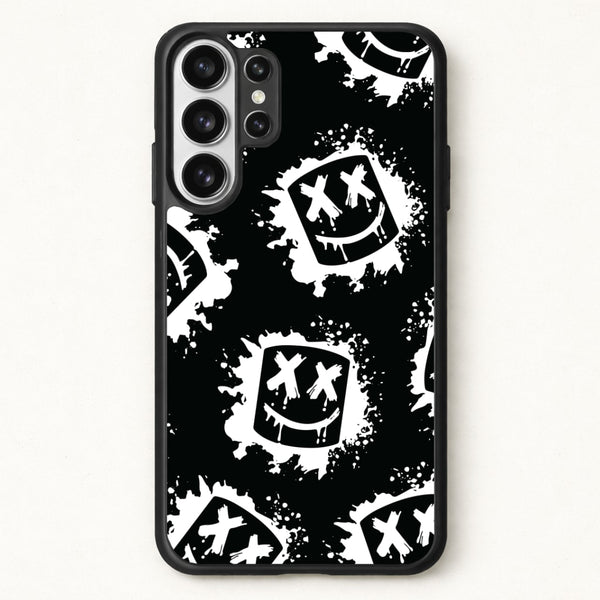 Black And White Helmet DJ Pattern Phone Case for Galaxy S26 Ultra