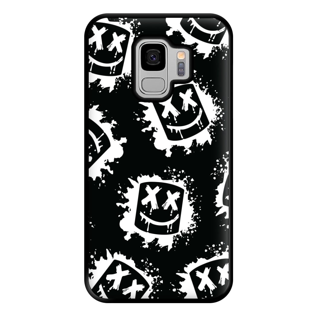 Black And White Helmet DJ Pattern Phone Case for Galaxy S9 Plus