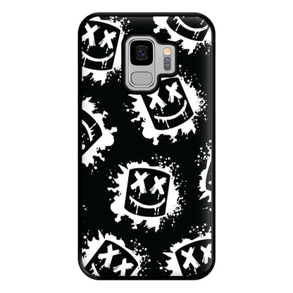 Black And White Helmet DJ Pattern Phone Case for Galaxy S9 Plus