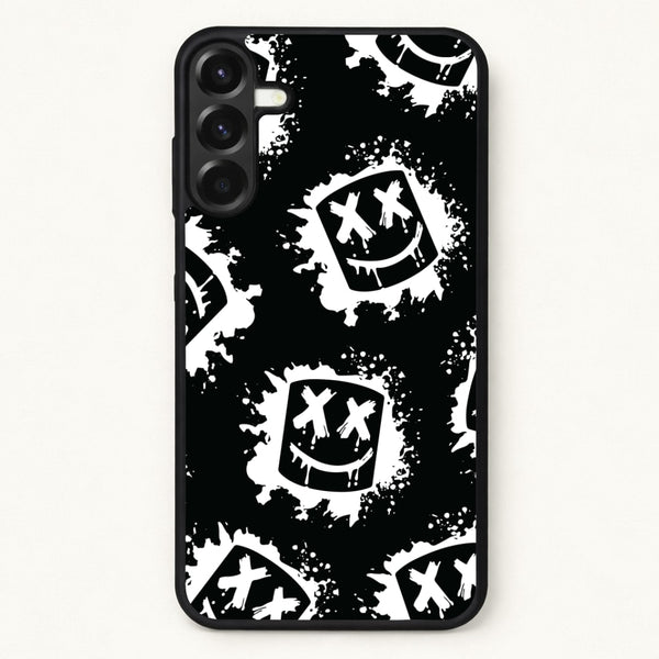 Black And White Helmet DJ Pattern Phone Case for Galaxy A37