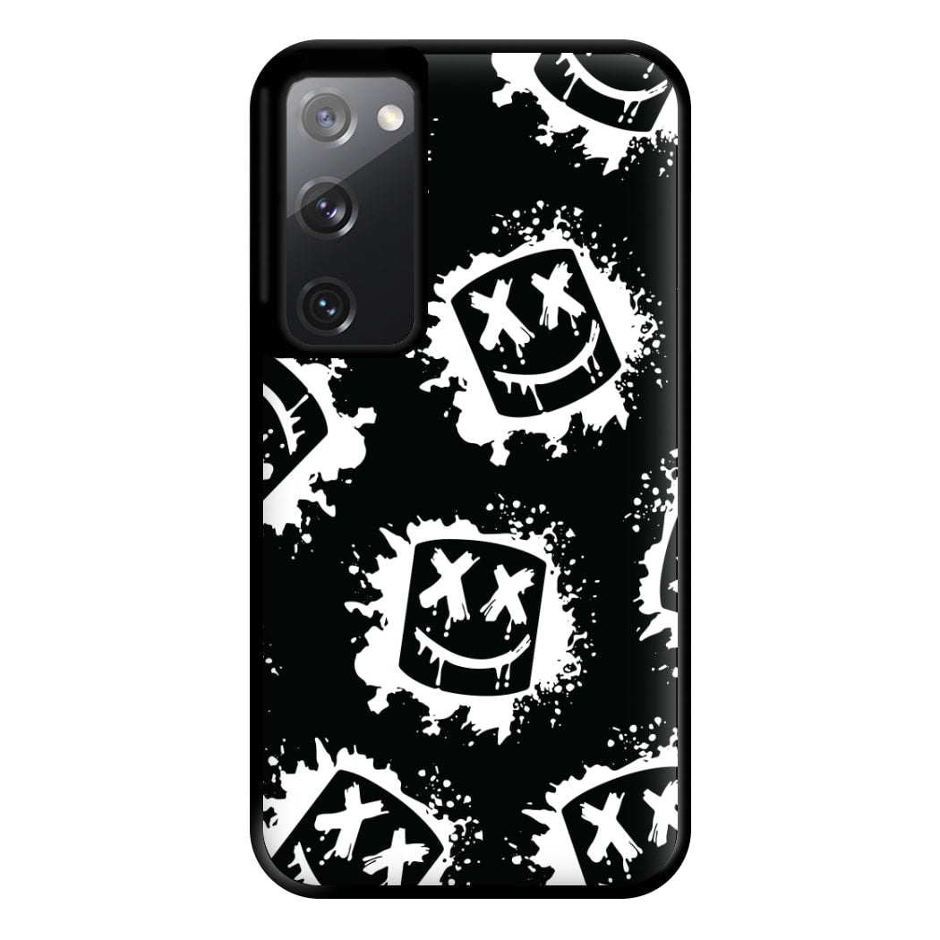 Black And White Helmet DJ Pattern Phone Case for Galaxy S20FE
