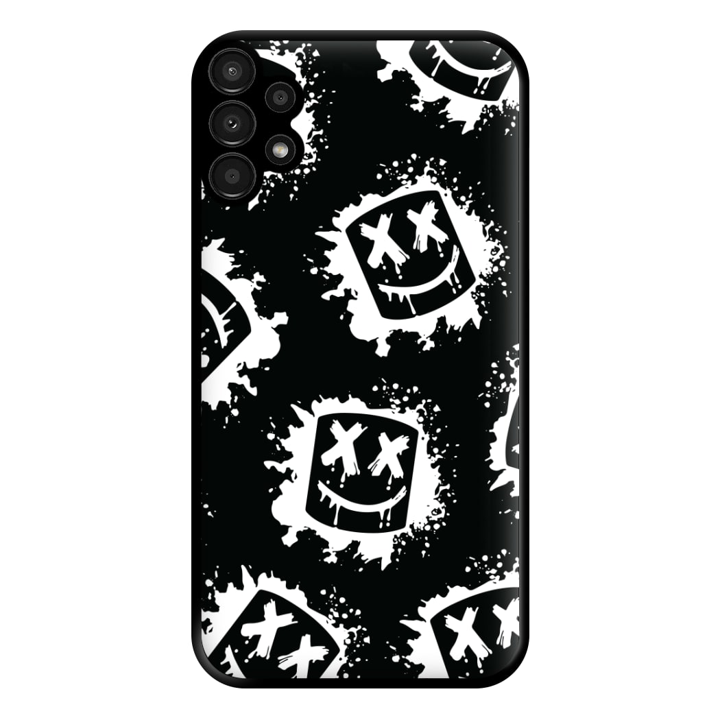 Black And White Helmet DJ Pattern Phone Case for Galaxy A13