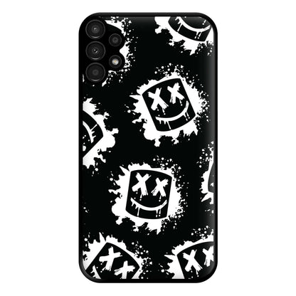 Black And White Helmet DJ Pattern Phone Case for Galaxy A13