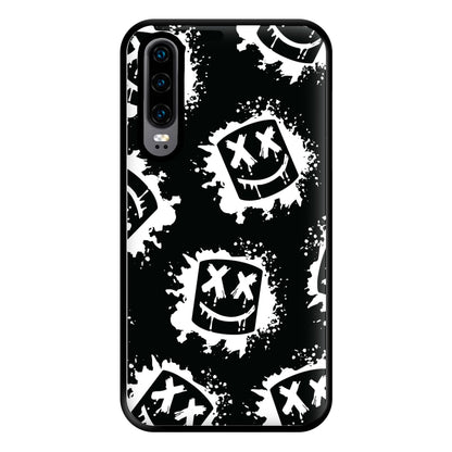 Black And White Helmet DJ Pattern Phone Case for Huawei P30
