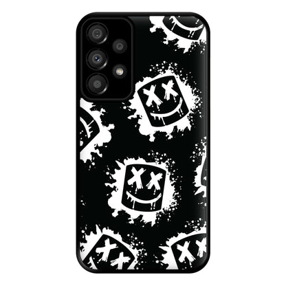 Black And White Helmet DJ Pattern Phone Case for Galaxy A33