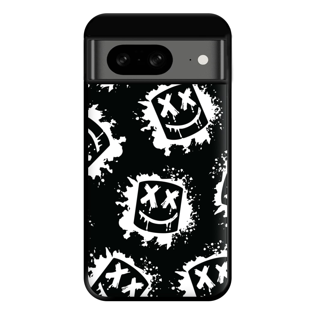 Black And White Helmet DJ Pattern Phone Case for Google Pixel 8
