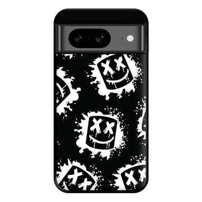 Black And White Helmet DJ Pattern Phone Case for Google Pixel 8