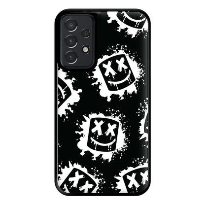 Black And White Helmet DJ Pattern Phone Case for Galaxy A52 / A52s