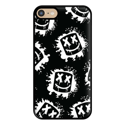 Black And White Helmet DJ Pattern Phone Case for iPhone 6 / 7 / 8 / SE