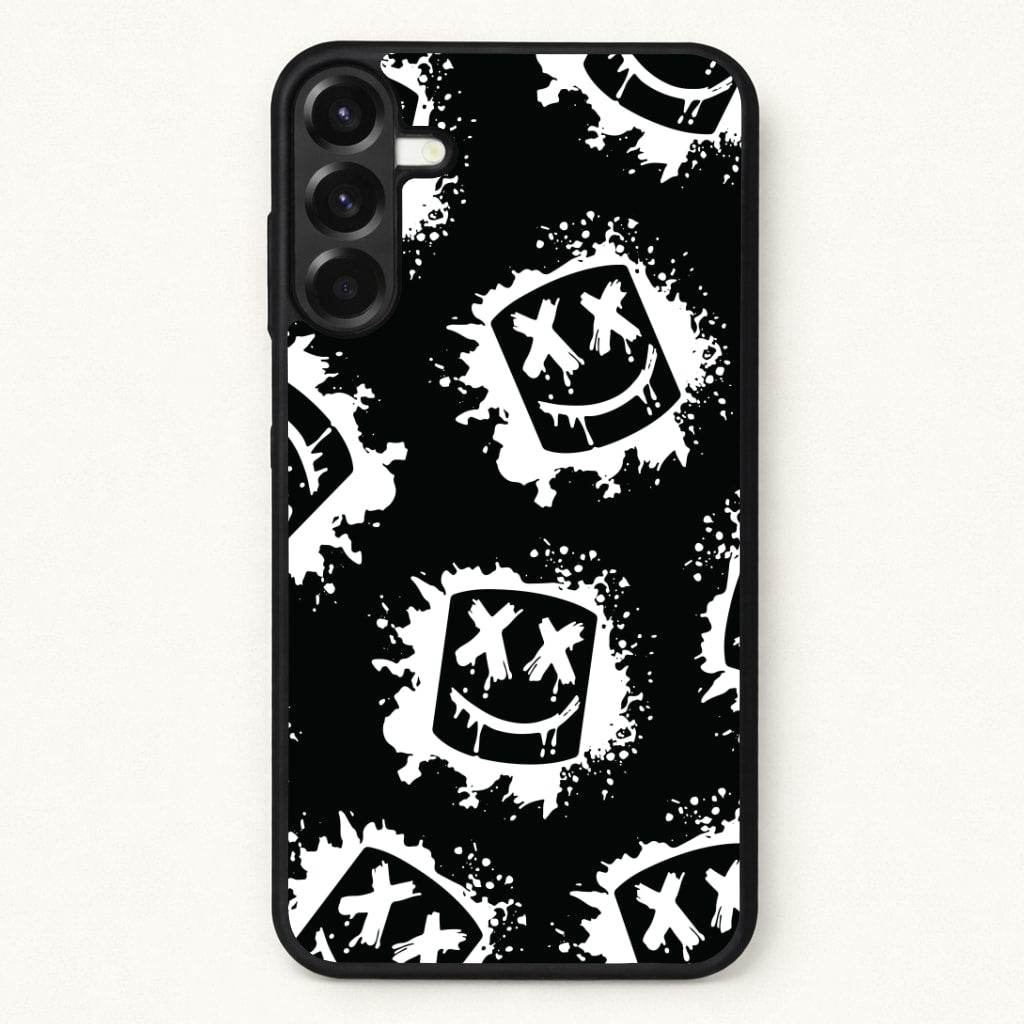 Black And White Helmet DJ Pattern Phone Case for Galaxy A57