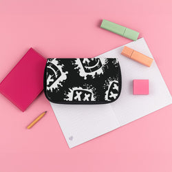 Black And White Helmet DJ Pattern Pencil Case