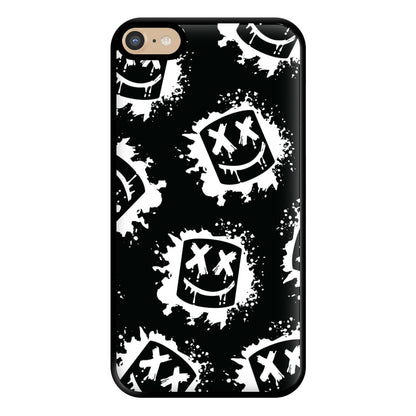 Black And White Helmet DJ Pattern Phone Case for iPhone 6 Plus / 7 Plus / 8 Plus