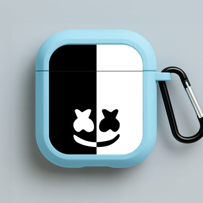 Dual Sides Helmet DJ  Blue AirPods Case