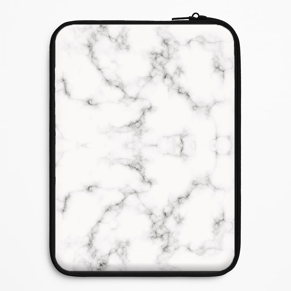 White Marbled  Universal Laptop Sleeve