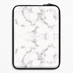 White Marbled  Universal Laptop Sleeve